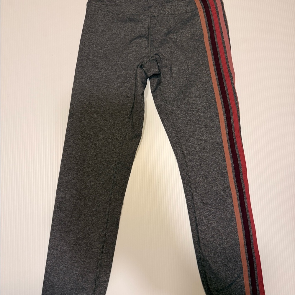 Lululemon Align Full-Length Leggings - Size 6 (Gray with Side Stripes)